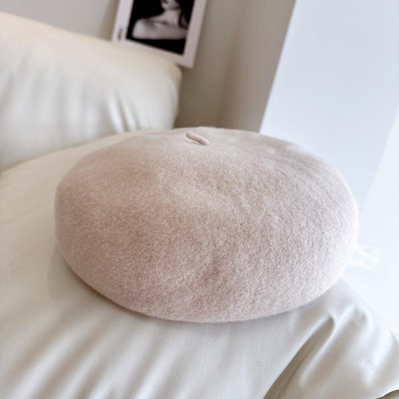 ベレー帽 レディース 秋冬 保温 画家帽 ウール100％ オーストラリア産 高品質 調節可能 CA 普段使い かわいい 22色展開