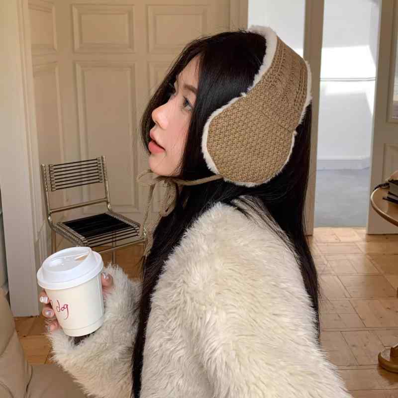 帽子 耳あて レディース かわいい ニット 耳カバー 防寒 保温 イヤーマフ アウトドア スキー スノーボード 雪遊び 暖かい 秋冬