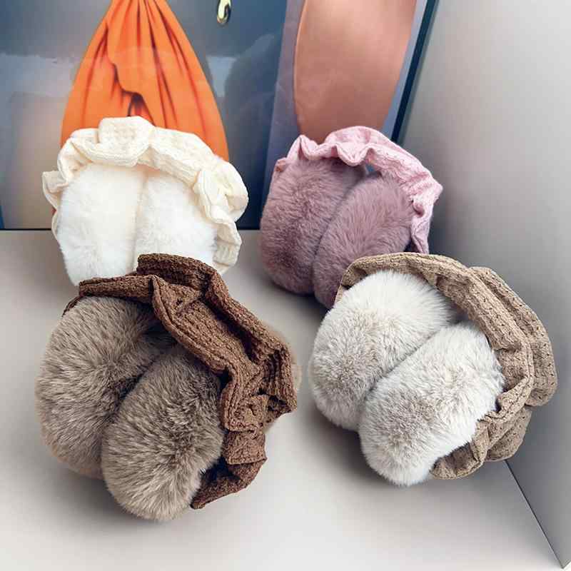 イヤーマフ レディース かわいい 秋冬 韓国風 学生 防寒対策 耳あて イヤーウォーマー 防寒グッズ ふわふわ もこもこ2