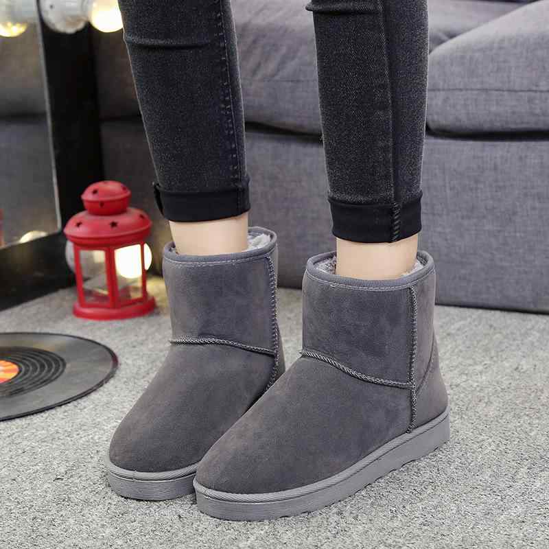 スノーブーツ レディース 秋冬 裏起毛 厚底 ショートブーツ 韓国風 学生 防寒 あったか 綿靴 女性 婦人靴 ローヒール 普段使い かわいい 歩きやすい 履きやすい(3.0)