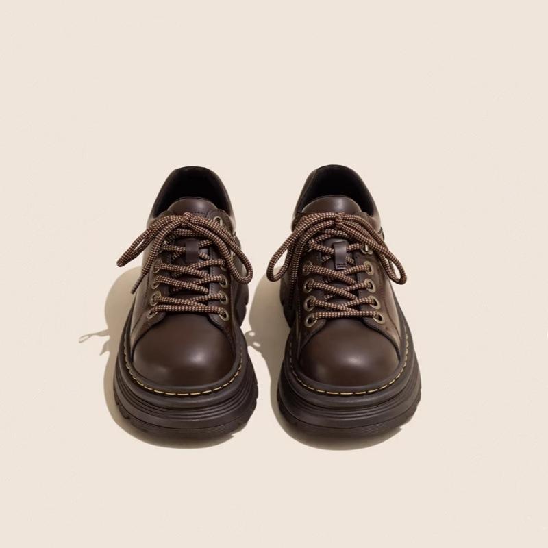 靴 レディース ローファー 厚底 イングランド風 カジュアル スタイル レトロ JK制服 デイリーユース 美脚 歩きやすい 普段使い