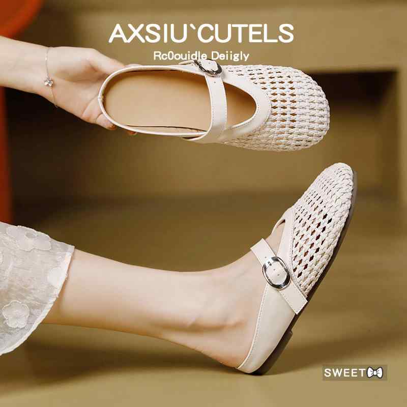 サンダル レディース 春夏 メッシュ ぺたんこ フラット ローヒール スリッパ ミュール バブーシュ つっかけ 歩きやすい 痛くない 蒸れない 通気性 軽量 婦人靴 外履き 室内履き 旅行 お洒落 かわいい