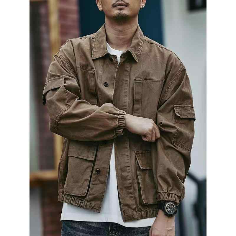 ジャケット 男性用 デニム Gジャン ブルゾン ジャンパー トップス アウター カジュアル ゆったり 春秋