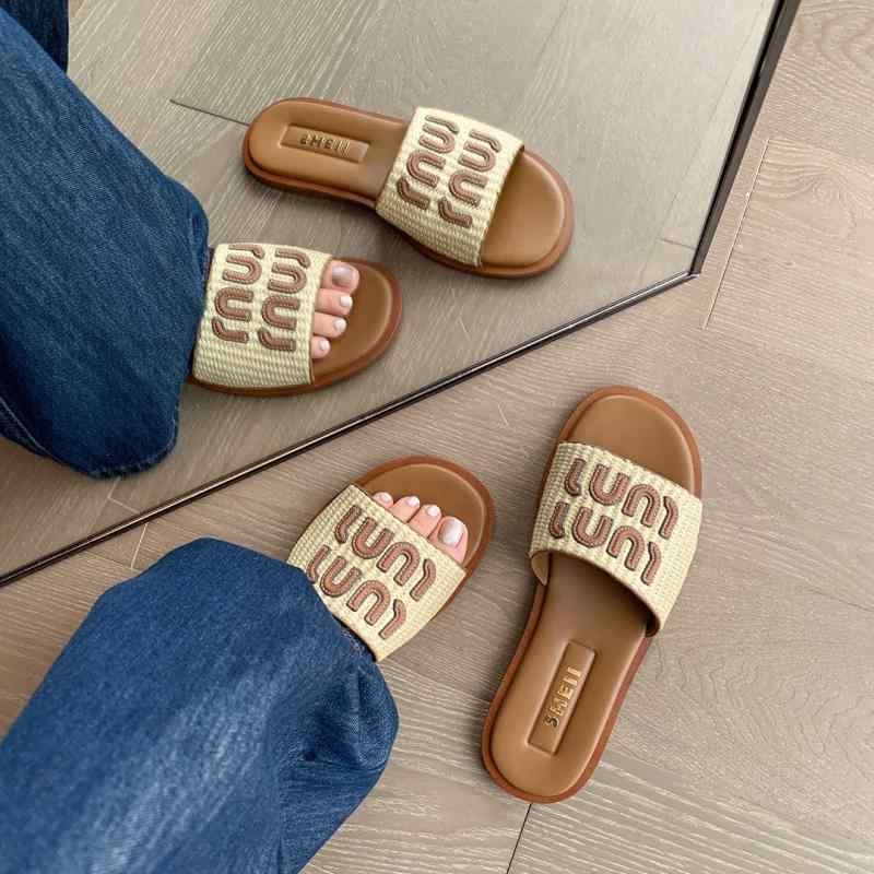 サンダル レディース 牛革 編み込み フラット ぺたんこ ビーチ リゾート 普段使い かわいい おしゃれ 歩きやすい