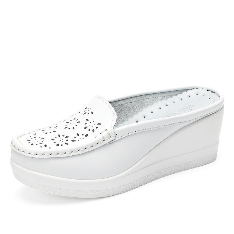 サンダル レディース 大きいサイズ 本革 サボ サンダル 厚底 らくちん スリッパ 疲れない 歩きやすい ミュール つっかけ クッション 痛くない ローヒール 外履き 普段使い2