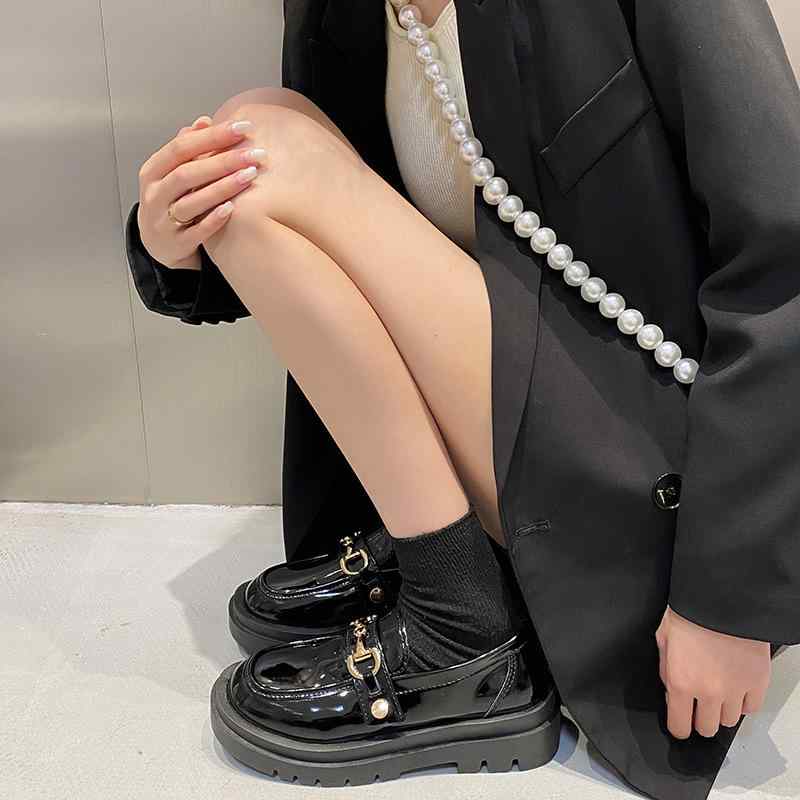 靴 レディース 厚底 インヒール スリッポン 秋冬 暖かい 裏起毛 ブリティッシュ レトロ かわいい 普段使い デート お出かけ 歩きやすい 疲れない