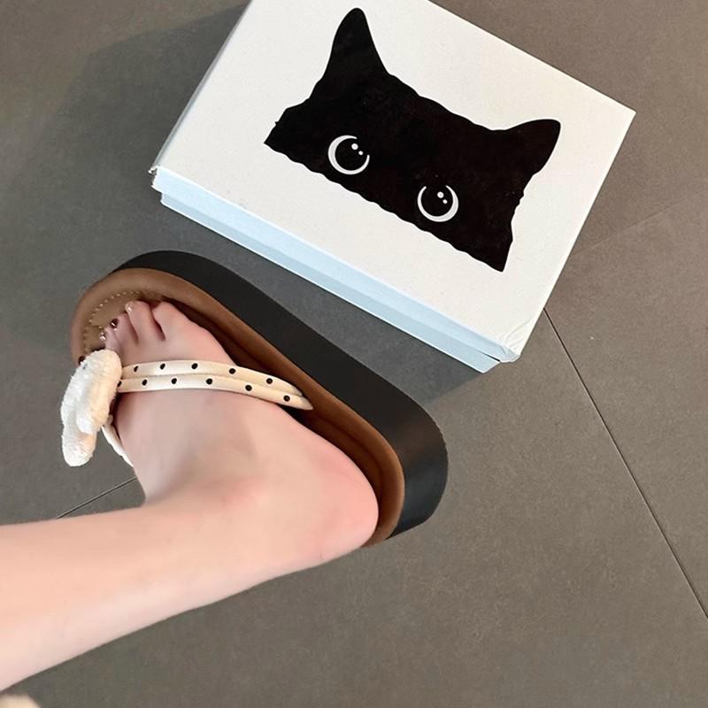 サンダル レディース 厚底 外履き かわいい 兔 ウサギ ラビット 休闲 普段使い リラックス 春夏