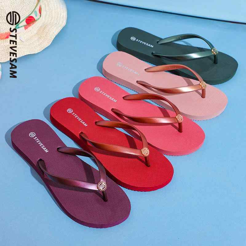 サンダル レディース ビーチサンダル フラット ぺたんこ ゴム 普段使い 海 プール リゾート 女性用