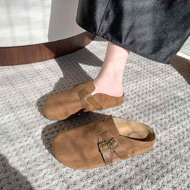 サンダル レディース ベルト バックル カジュアル ボストン サボ サンダル 厚底 スリッパ 歩きやすい 履きやすい 婦人靴 美脚 軽量 普段使い