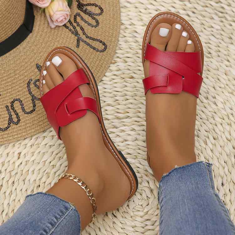 サンダル レディース 大きいサイズ フラット 無地 スリッパ 魚口 ぺたんこ つっかけ 外履き 普段使い リゾート カジュアル2