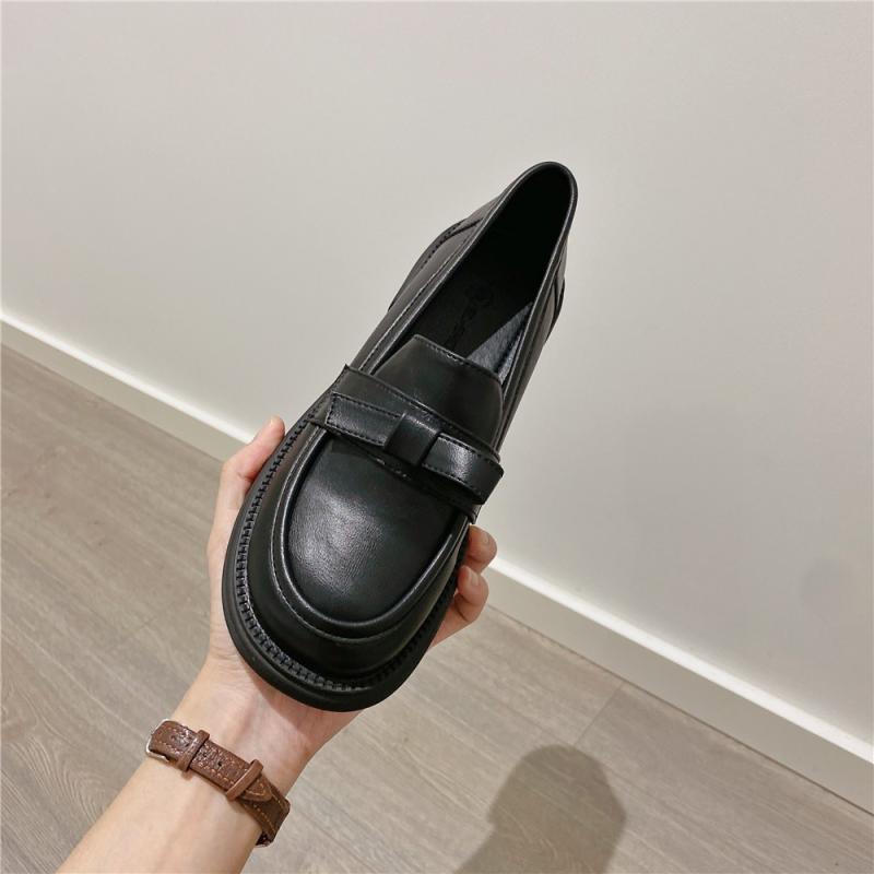 靴 レディース マリージェーンシューズ ローファー 英国風 レトロ カジュアル 厚底 チャンキーヒール ラウンドトゥ リボン かわいい 歩きやすい 普段使い