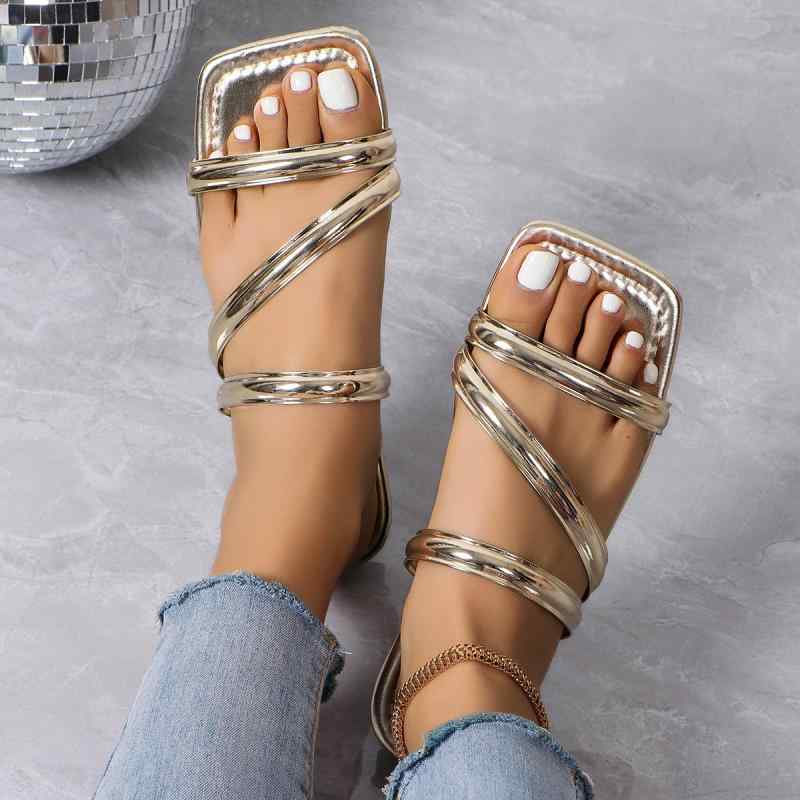 サンダル レディース ビーチサンダル フラットサンダル スリッパ スクエアトゥ 無地 シンプル カジュアル 普段使い リゾート 春夏2