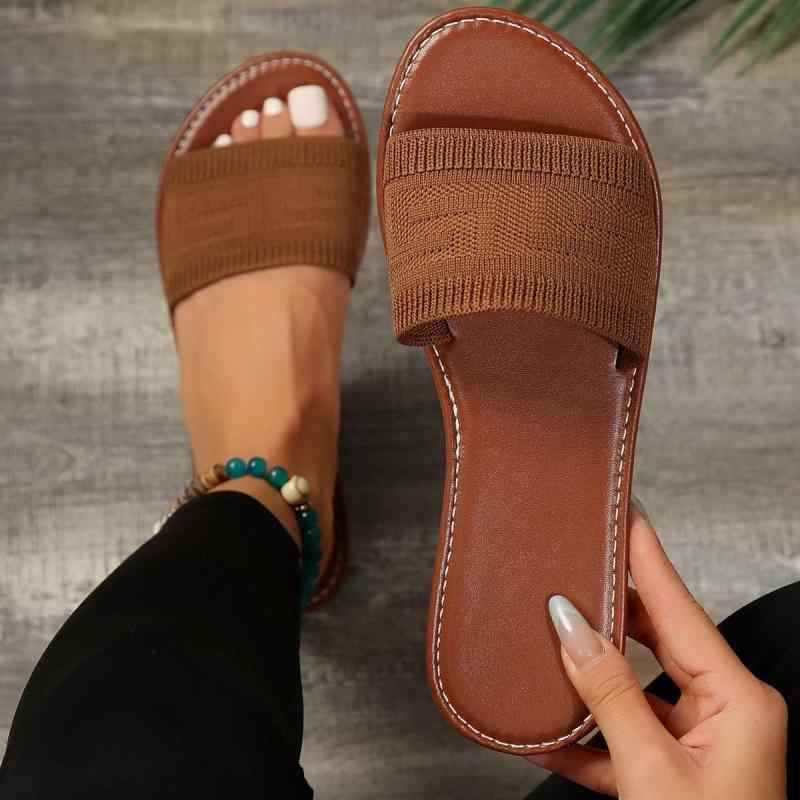 サンダル レディース 布製 一文字型 ラウンドトゥ 普段使い 婦人 スリッパ 接触冷感 軽量 涼しい シンプル 春夏