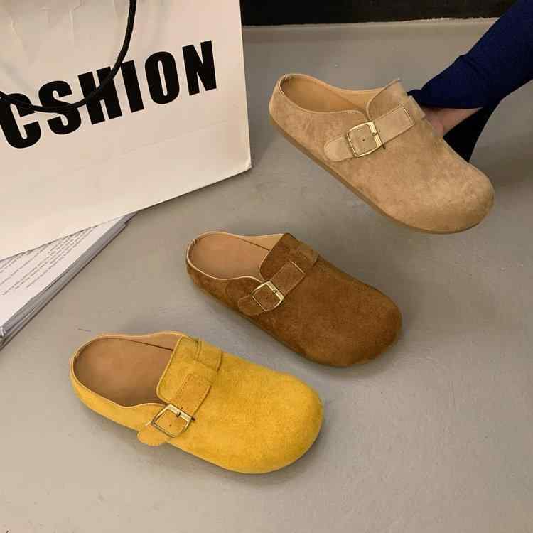 サンダル レディース レトロ 厚底 快適 歩きやすい スリッパ 普段使い 外履き クッション性 耐摩耗性