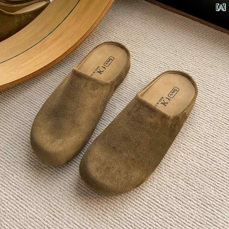 サンダル レディース 厚底 サボ サンダル スカート ミュール ぺたんこ 履きやすい 外履き