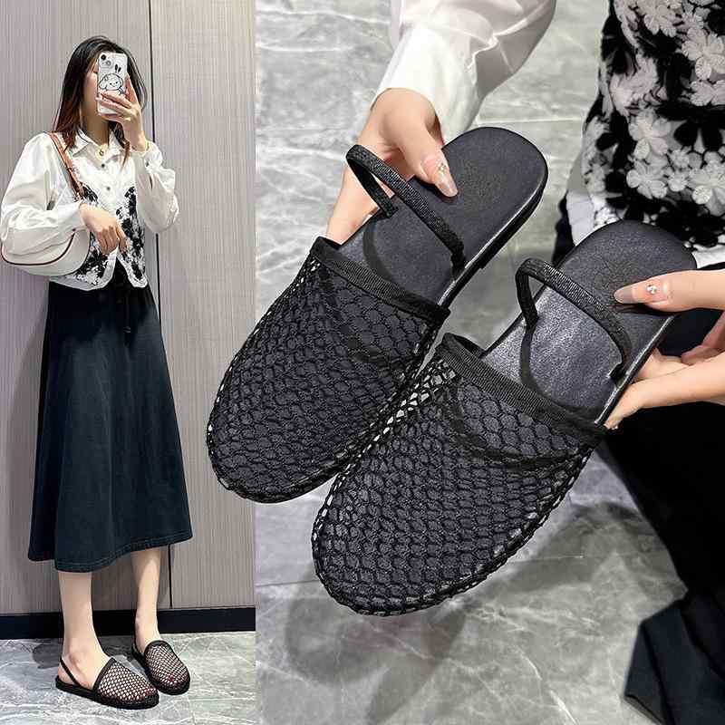 サンダル レディース 2way メッシュ スリッパ 涼しい 蒸れない カジュアル 通気性 婦人靴 普段使い 外履き