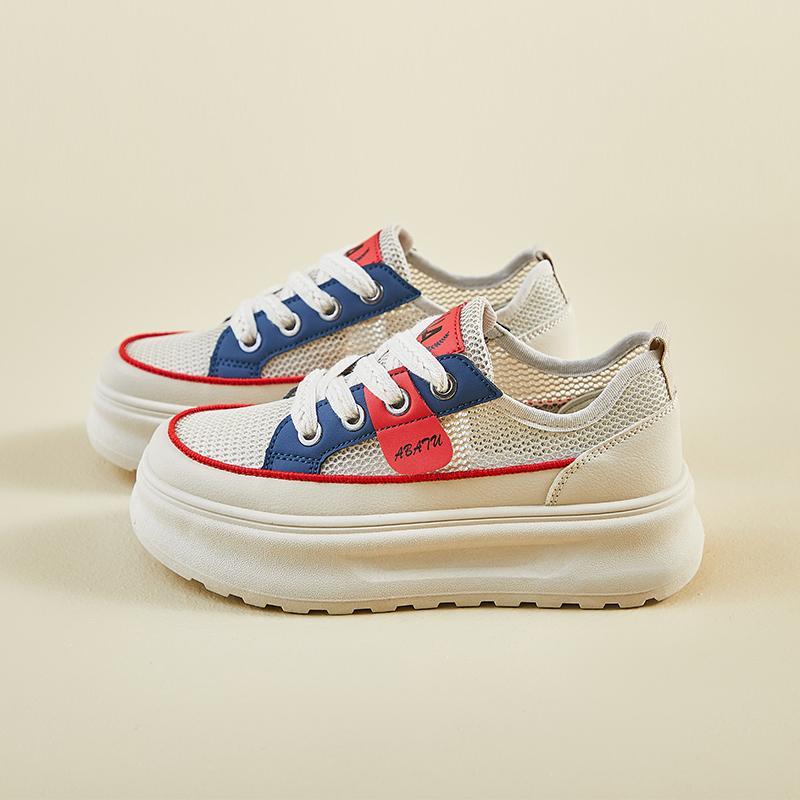 靴 レディース 厚底 スニーカー 春物 カジュアル シューズ 日系 ローファー タイプ 婦人靴 デッキシューズ 風