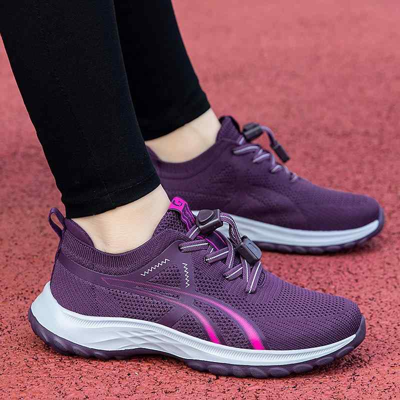 靴 レディース スニーカー 春夏 通気性 軽量 運動靴 婦人靴 高齢者 衝撃吸収 滑り止め 快適 柔らかい