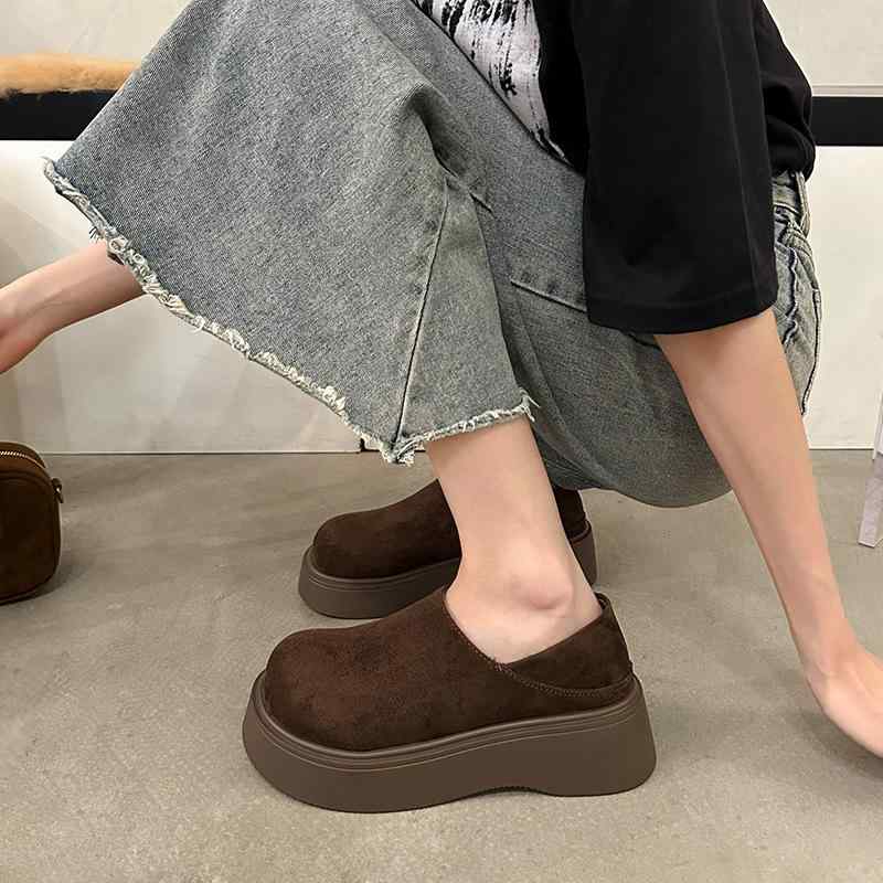 サンダル レディース 厚底 ボストン サボ サンダル スリッパ スリッポン プラットフォーム 普段使い 安定感 歩きやすい 履きやすい カジュアル スタイル 切り替え かわいい