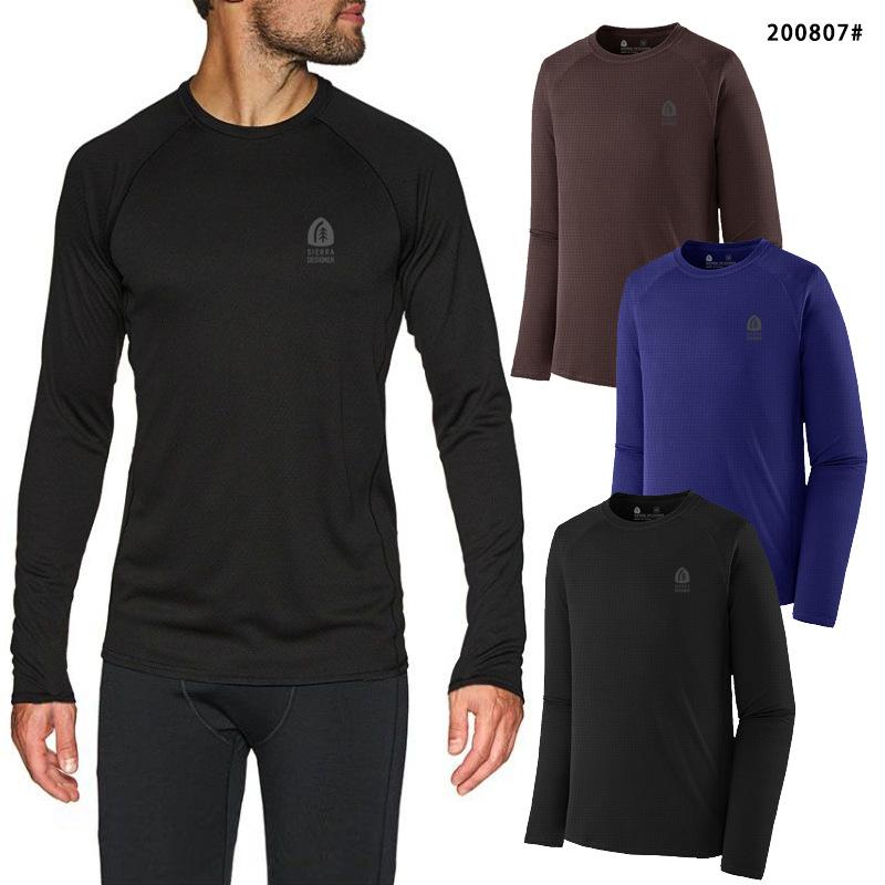 インナー メンズ 男性用 長袖 丸首 保温 アンダーウェア スポーツ ウェア 裏起毛 Tシャツ 薄手 無地 あったか 暖かい 普段使い 部屋着 アウトドア