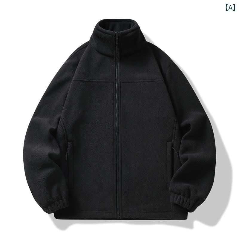 フリース メンズ 透湿 防寒 摇粒 ジャケット レディース 裏起毛 厚手 アウター