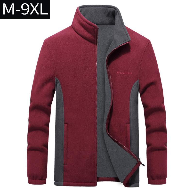 Jacket - フリース レディース メンズ 秋冬 両面フリース ゆったりサイズ 裏起毛 あったか 暖か 軽い 柔らかい ジャケット アウター2