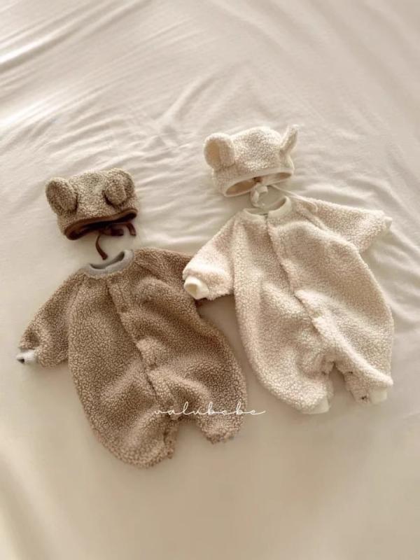 ベビー服 かわいい 婴童 子供 冬着 婴儿 カバーオール 毛糸 加絨 パジャマ 保温