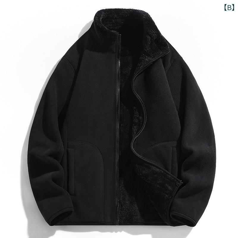 フリース レディース メンズ ダブルフェイス 珊瑚 フリース ウェア アウトドア 厚手 防寒 アウター あったか