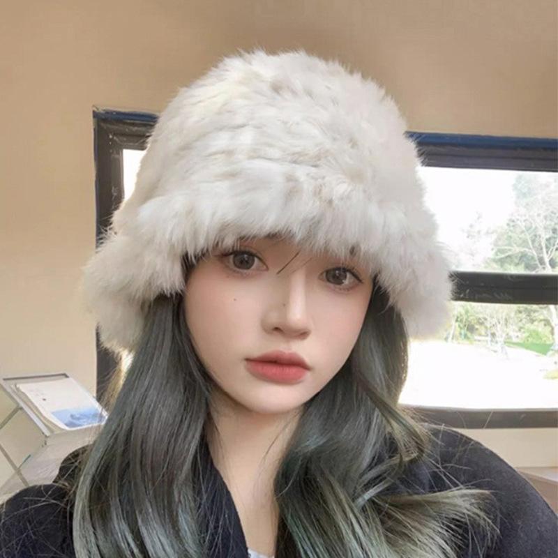 ニット帽 レディース 秋冬 防寒 暖かい 小顔効果 フェイクファー バケットハット