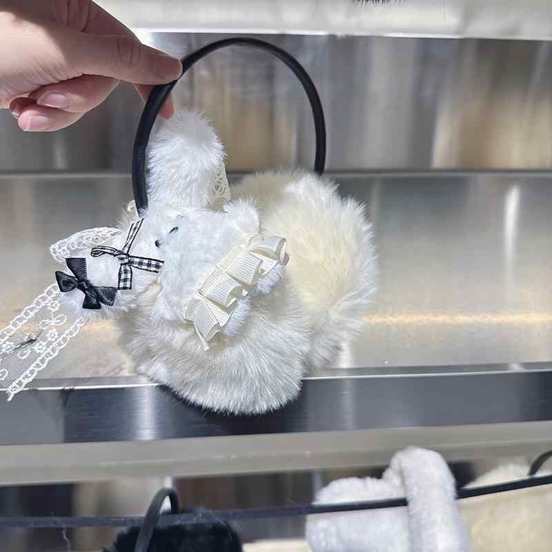 耳あて レディース 秋冬 カートゥーン ドール デコレーション 防寒 保温 イヤーマフ 日本 韓国 かわいい ガーリー2