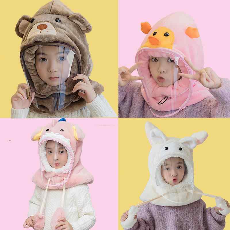 帽子 ベビー 秋冬 ネックウォーマー 一体型 防寒 保温 耳当て かわいい 子供 キッズ 防風 マスク