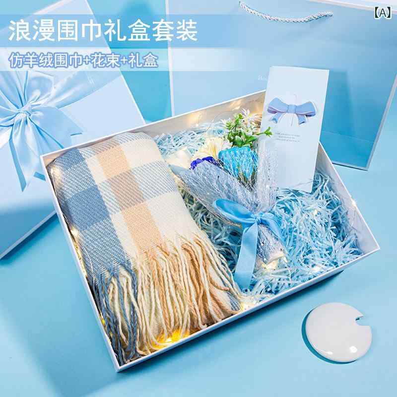 マフラー ギフト レディース 豪華感 実用的 冬 贈り物 ショール 襟巻き 女性 友人 かわいい 惊喜 プレゼント