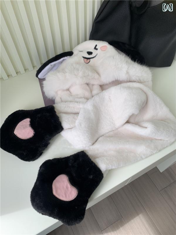 帽子 レディース ニット帽 耳当て付き 秋冬 ...の紹介画像2