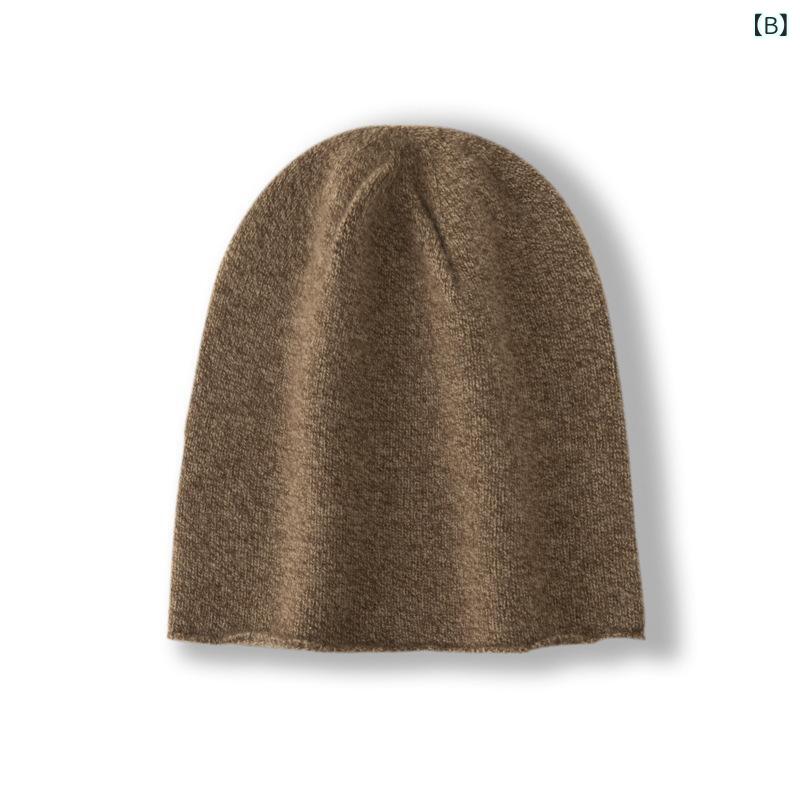 ニット帽 男女兼用 アウトドア 防寒 保温 ニット カジュアル 無地 ビーニー 秋冬