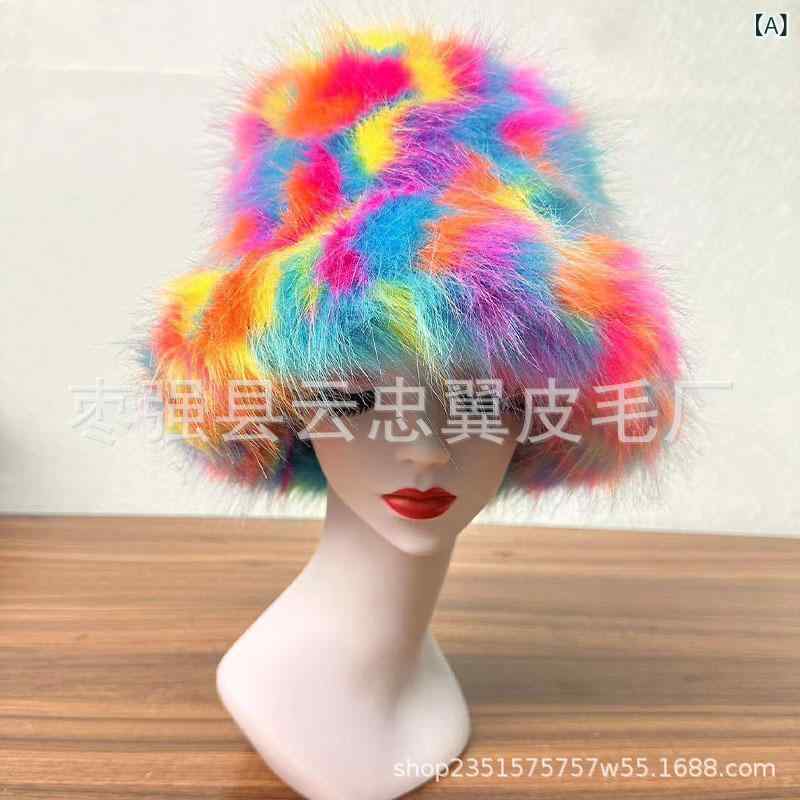 帽子 レディース 秋冬 保温 フェイクファー バケットハット イヤーマフ付き つば広 ハット 冬 あったか かわいい 小顔効果