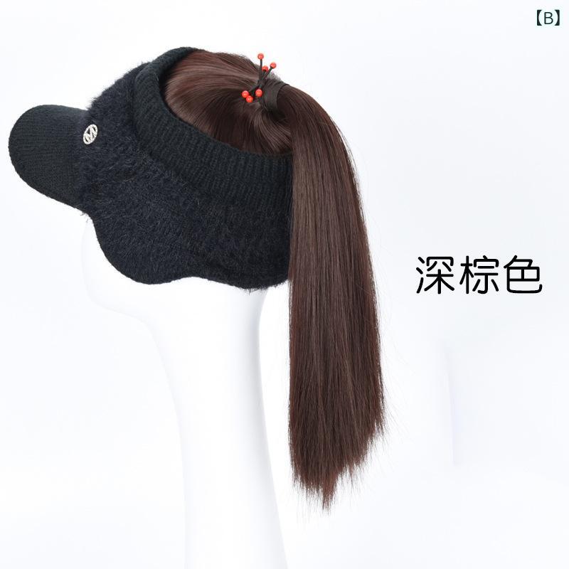 帽子 ウィッグ一体型 秋冬 防寒 保温 耳あて...の紹介画像3