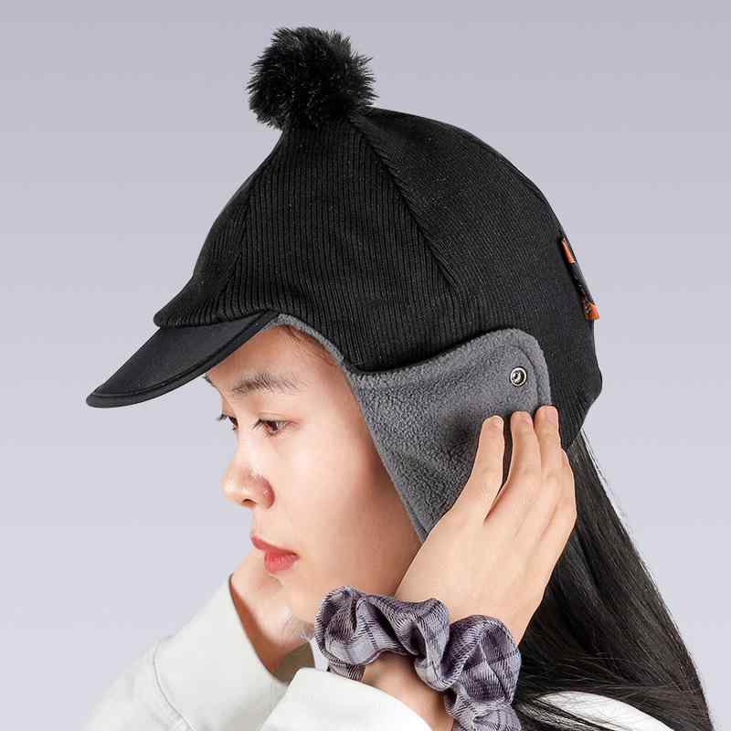帽子 レディース 休闲 耳当て付き帽子 厚手 防寒帽子 アウトドア 抓绒 保温2