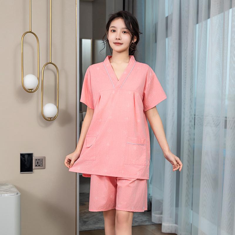 レディース ルームウェア 短い丈 プルオーバー サウナ 浴衣 エステ マッサージ ウェア リラックス 部屋着