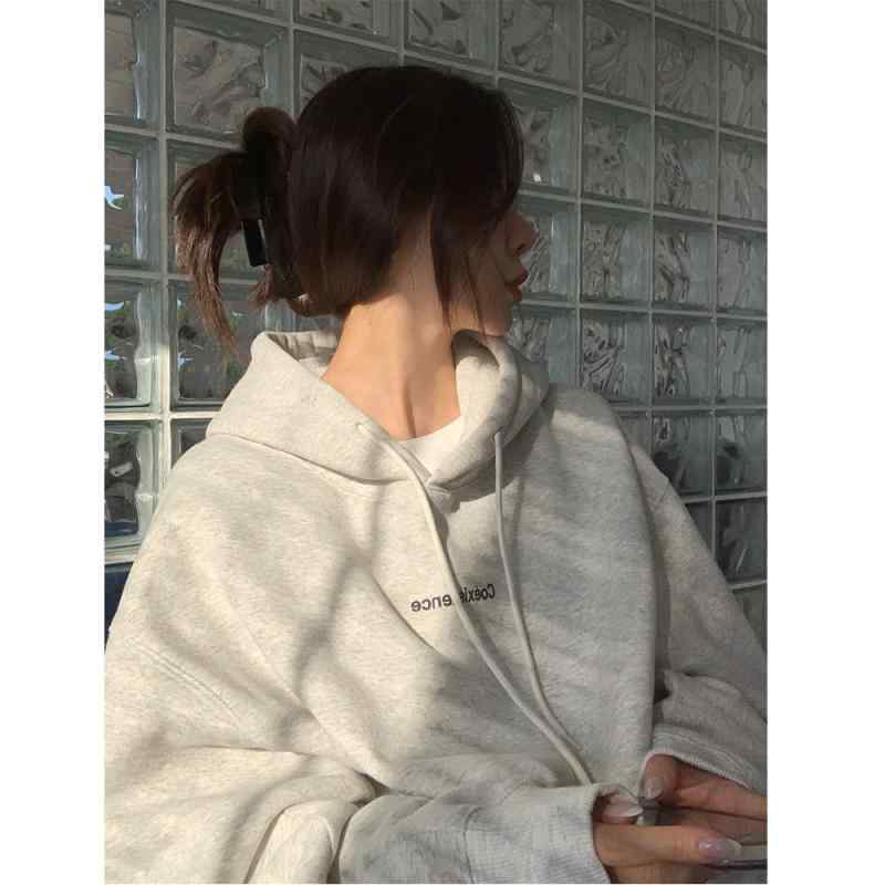 乐天商城 - パーカー レディース 秋冬 ゆったり 韓国 INS かわいい 女性用 カップル 学生 トレーナー 暖かい 裏起毛 普段使い 部屋着