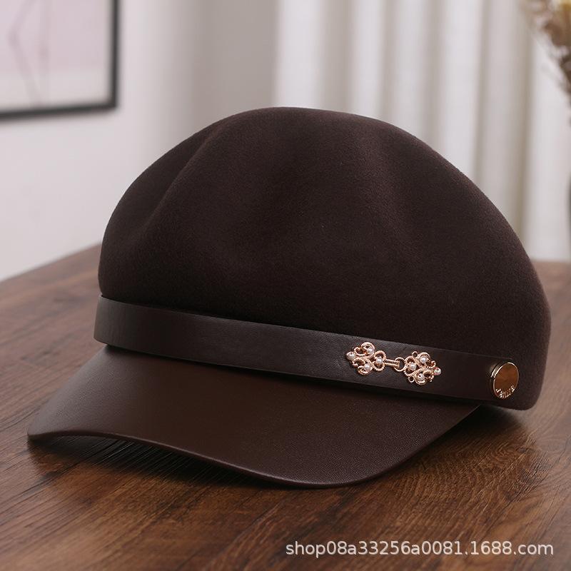 帽子 レディース 秋冬 ウール ベレー帽 ハンチング 八角 マリンキャップ 小顔効果 日よけ 紫外線対策 レトロ かわいい おしゃれ 韓国風・カテゴリ: キャップ・適合シーズン: 秋、冬・帽子の種類: 丸い・つばの形状: つばなし・カラー:...