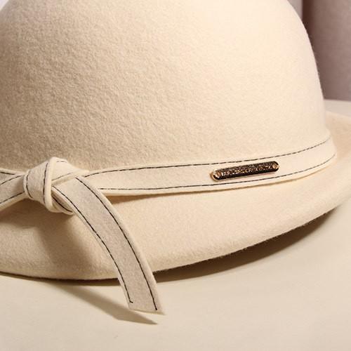 Ten Gallon Hat - 帽子 レディース 秋冬 ウール ハット 上品 エレガント 小礼帽 ウール フェルト ハット