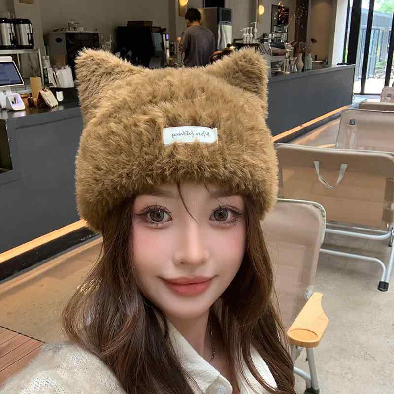 ニット帽 レディース 猫耳 秋冬 防寒 あったか かわいい 小顔効果 伸縮性 おしゃれ 女性用 毛糸帽子