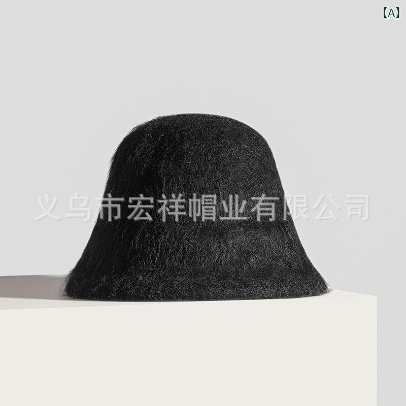 乐天商城 - 帽子 レディース 秋冬 バケットハット 漁夫帽 アルパカ ウール 小顔効果 レトロ 上質 高品質 おしゃれ あたたかい2