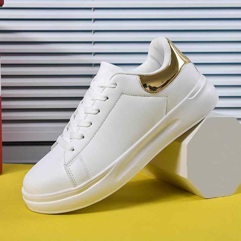 スニーカー 男女兼用 ローカット レザー調 フラットソール スポーツシューズ ペア プレーン 普段使い