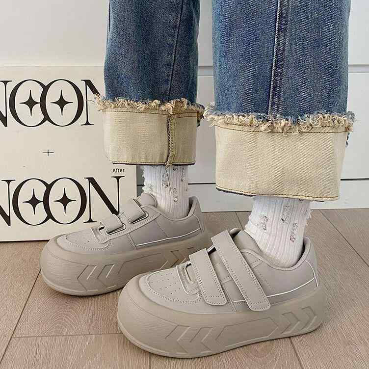 スニーカー レディース 厚底 スニーカー パンプス 軽量 シンプル スニーカー 普段使い プラットフォーム スニーカー 歩きやすい 白