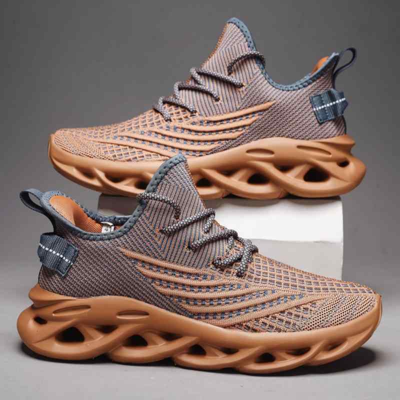 スニーカー メンズ 男性用 運動靴 メッシュ 通気性 軽量 ランニングシューズ 24cm 麻 底 クッション 屈曲性 普段使い・着用方式: 前系带・機能: 増高,透气,耐磨,减震・厚さ: 普通厚・内里材質: 网纱・適合場所: 野外,小道,跑...