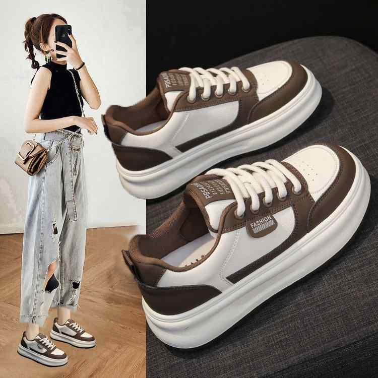 スニーカー レディース 厚底 春秋 学生靴 カジュアル 運動靴 軽量 百搭