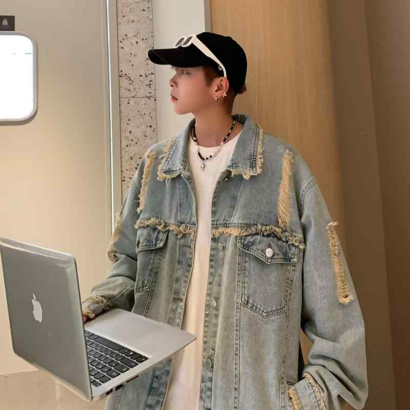 デニムジャケット メンズ Gジャン ブルゾン ジャンパー アウター ゆったり 春秋 高見え アメカジ