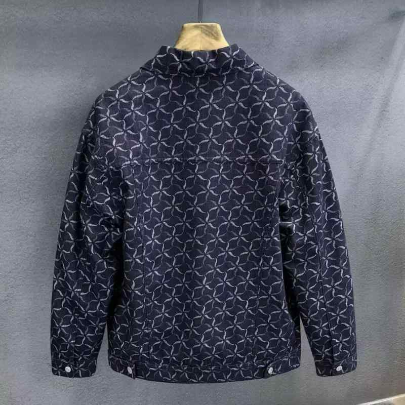 ジャケット メンズ 男性用 デニムジャケット ワークジャケット レトロプリント カジュアル アメカジ ストリート 秋服