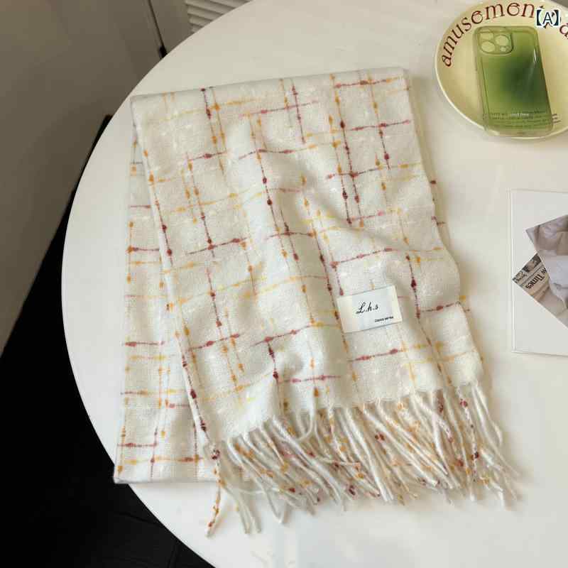 マフラー レディース 秋冬 高級感 防寒 学生 日系 ドット ショール ストール あったか 厚手 ひざ掛け